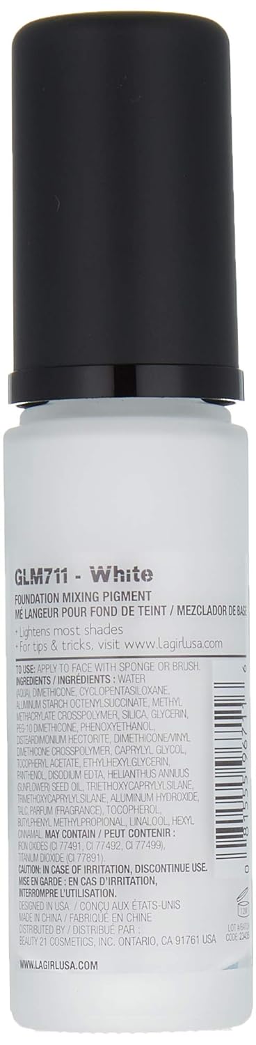 L.A. Girl PRO.matte Mixing Pigment Foundation, White, GLM711