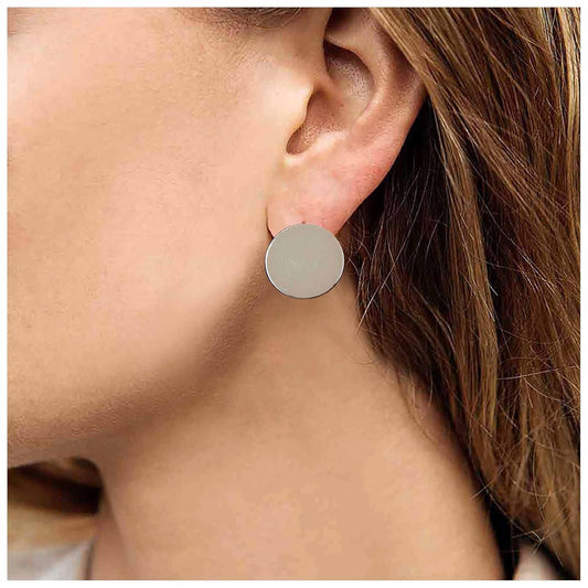 Boho Large Disc Coin Earrings Gold Coin Stud Earrings Geometric Circle Earrings Minimalist Round Circle Disc Earrings Jewelry for Women and Girls