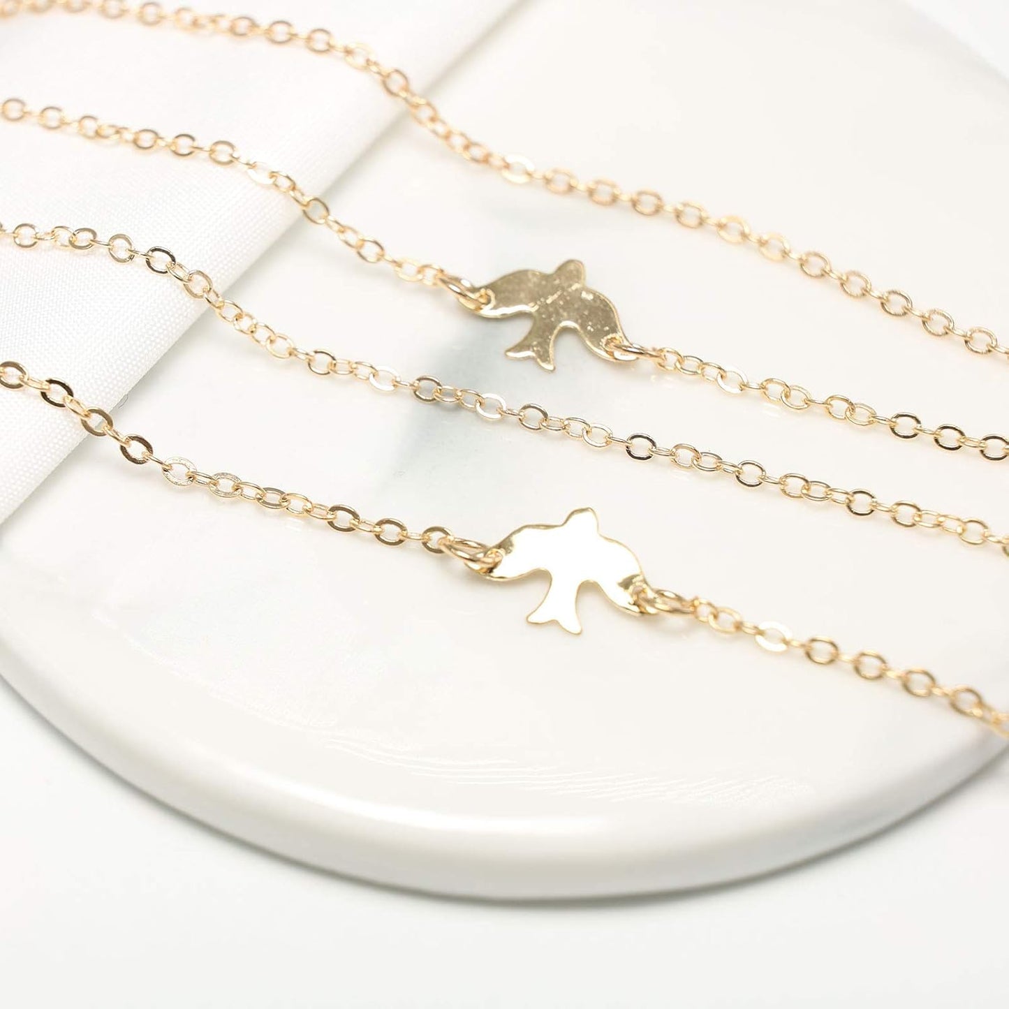 Fashion Layered Necklace Peace Dove Necklace Jewelry for Women and Girls