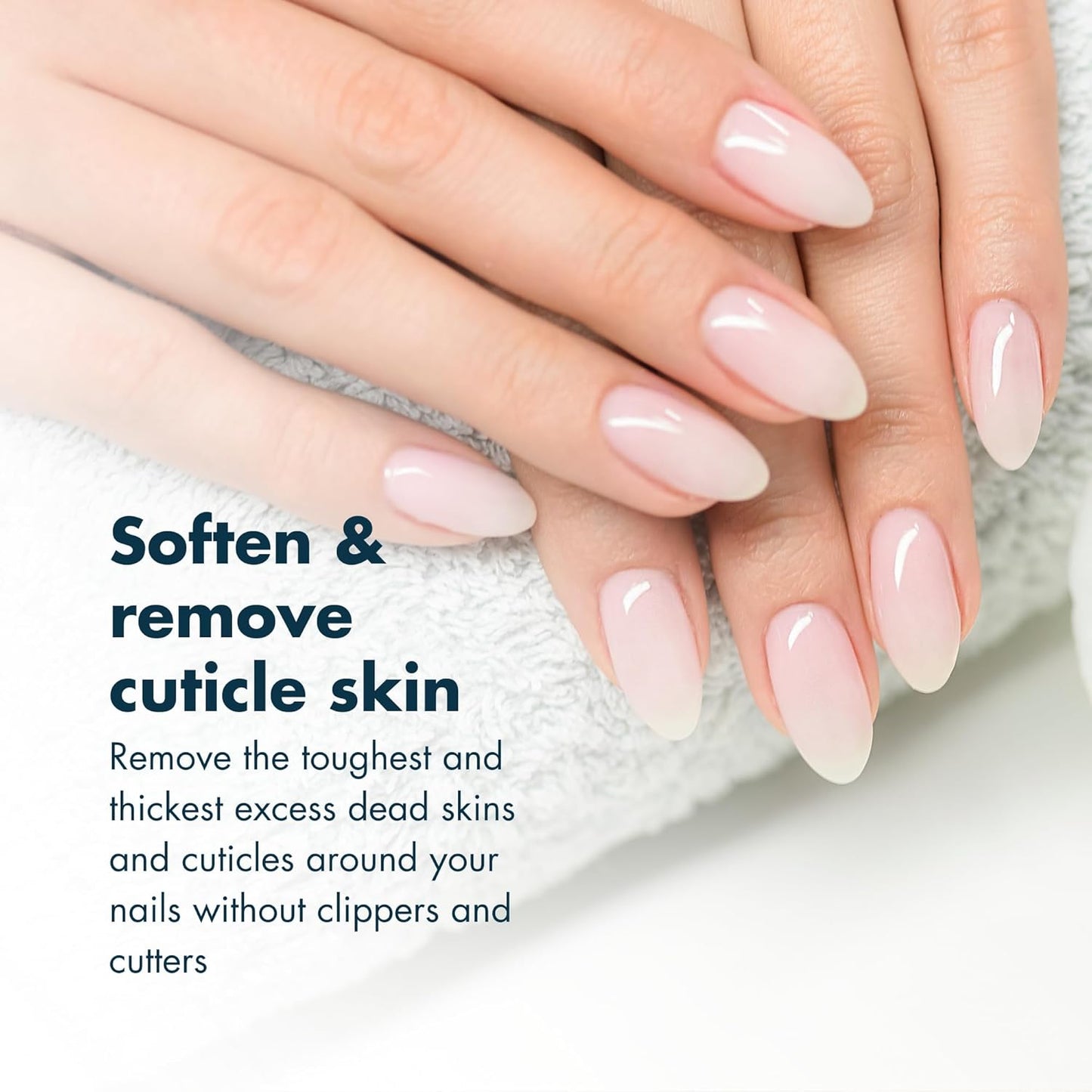 DeEnti Instant Cuticle Remover Gel, Eucalyptus, 8 Oz Bottle, Professional Cuticle Softener, Salon Quality Manicure and Pedicure Supplies