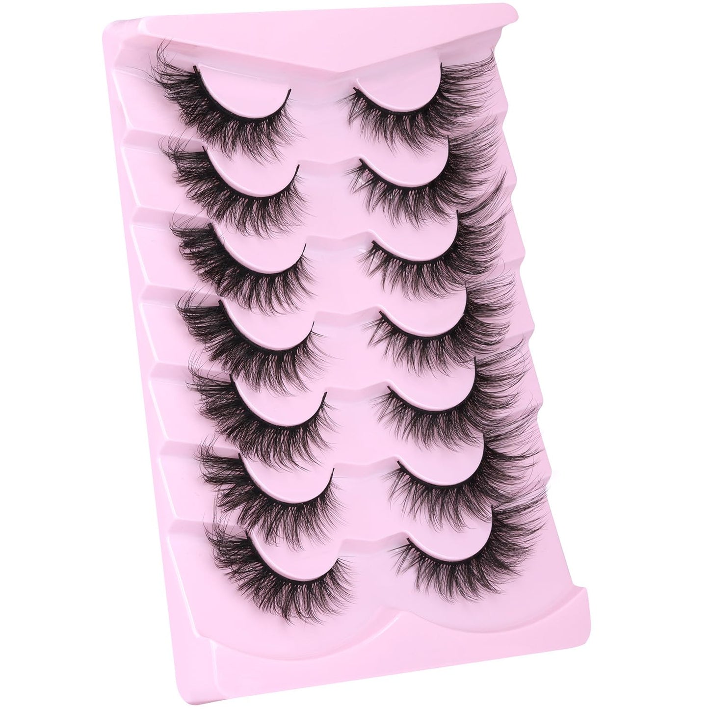 False Lashes Natural Look Faux Mink Eyelashes Wispy Fox Eye Lashes That Look Like Extensions 3D Mink Lashes Natural Strip Lashes Pack by Kiromiro
