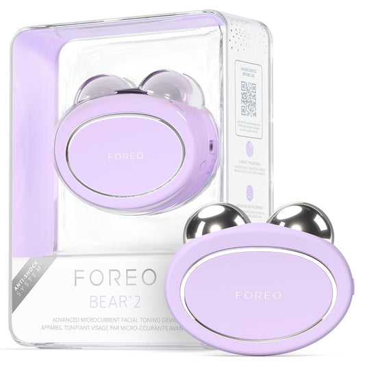 FOREO Bear 2 Advanced Toning Microcurrent Facial Device - Face Sculpting Tool - Firm & Contour - Non-Invasive - Increases Skin Care Absorption - Lavender