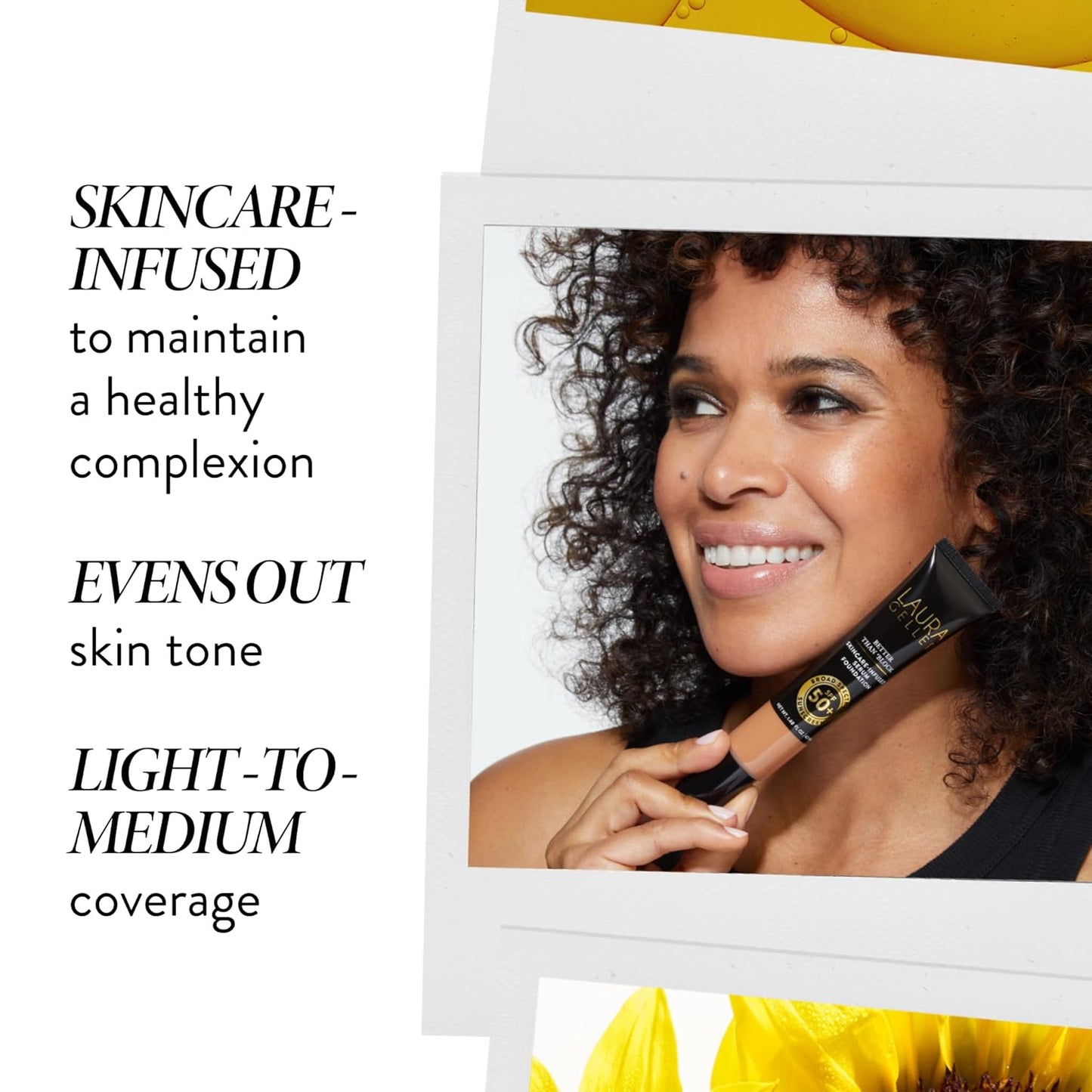 LAURA GELLER NEW YORK Better Than ‘Block Skincare-Infused Serum Foundation with Broad Spectrum SPF 50+, Deep