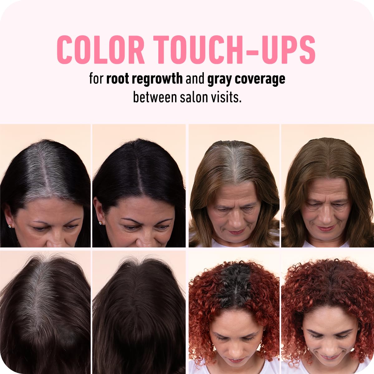 BOLDIFY Hairline Powder (LARGE, 10g) - Root Touch Up Hair Color for Gray Coverage - Bald Spot Concealing Hair Powder for Women & Men - 48-Hour Stain-Proof - Black