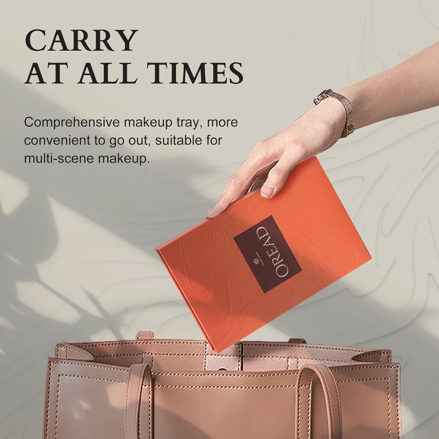 Color Nymph Makeup Kit for Women, All In One Notebook Makeup Palette Set With Mirror for Girls Includes 24 C Eyeshadow Palette,Lipgloss,Face Powder,Blushes (Orange)