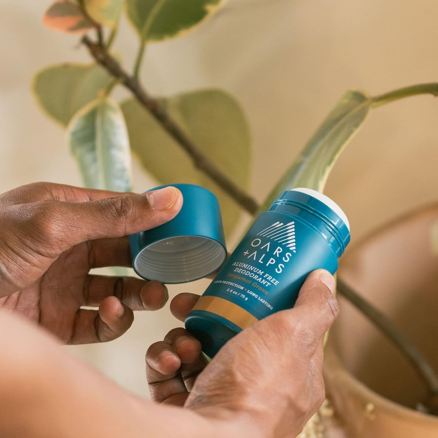 Oars + Alps Natural Deodorant for Men & Women, Aluminum Free Deodorant for Men, Dermatologist Tested, Clean Ingredients, Non Toxic, Vegan, Long Lasting, Odor Protection, Bergamot Grove, 1pk, 2.6oz