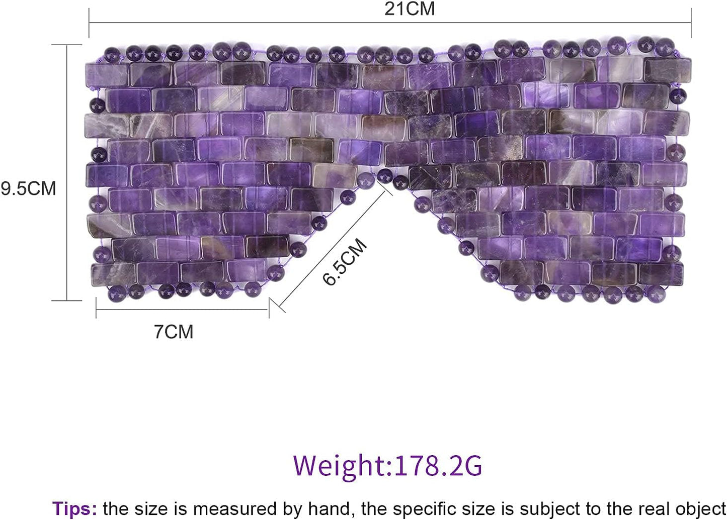 Jade Eye Mask Cooling Sleep Mask 100% All Natural Jade Stone Eye Mask for Hot & Cold Anti Aging Therapy, Headache and Migraine Relief Weighted Eye Mask