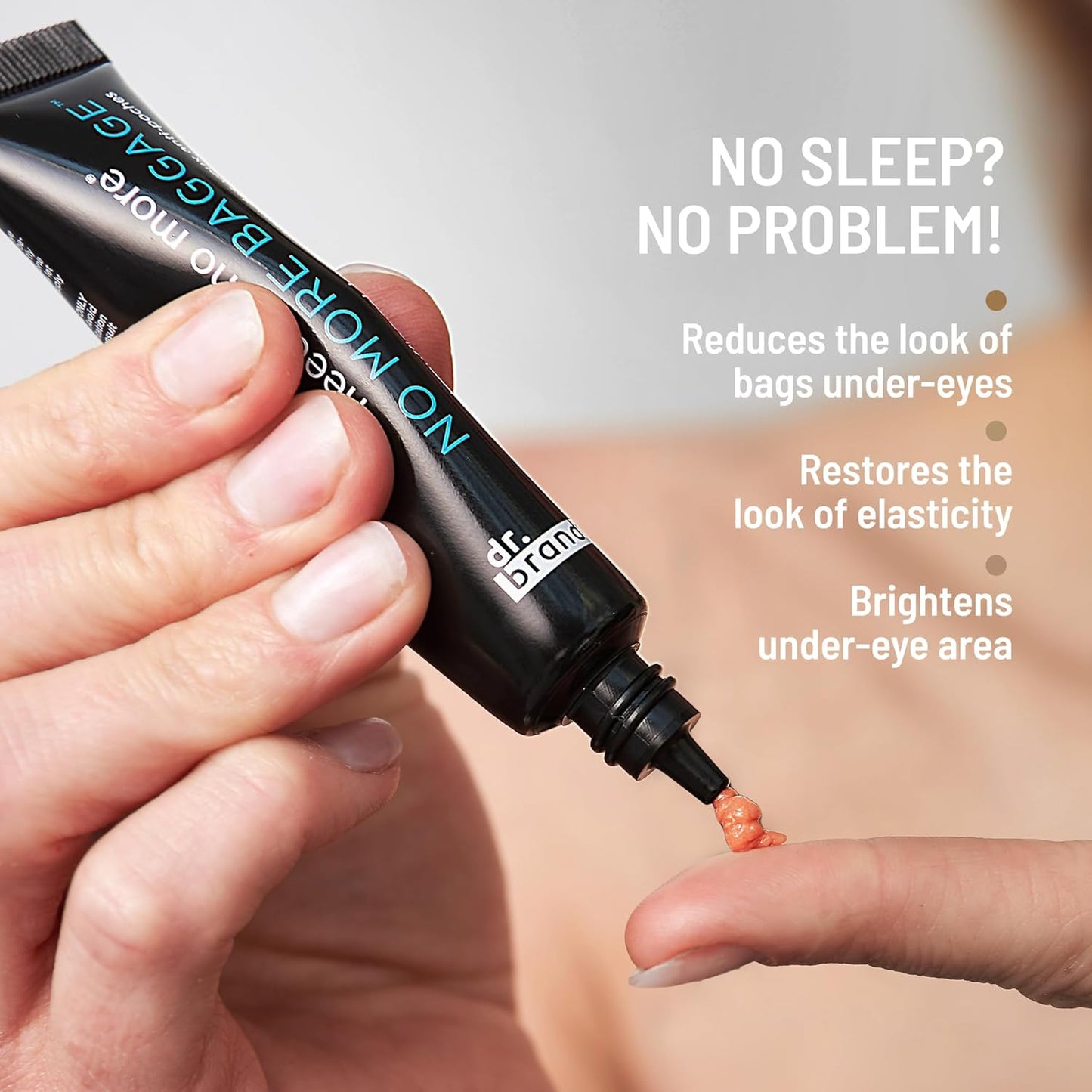 Dr. Brandt Needles No More Baggage - De-Puffs Under-Eye Bags and Brightens Dark Circles - Full (0.5 oz) + Travel Size (0.25 oz)