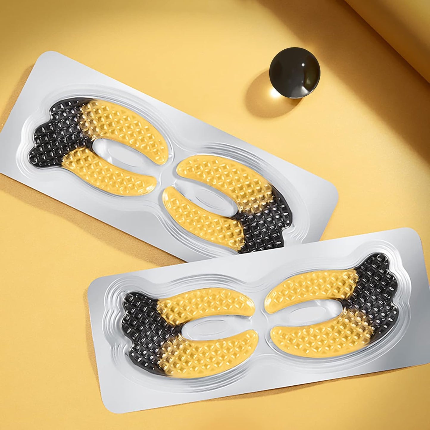 ICANdOIT 24K Gold Eye Mask For Dark Circles&Puffiness,Anti-Aging,Anti-Wrinkle With Hyaluronic Acid and Collagen,Eye Zone Care Eye Patches for All Skin Types,21Pairs