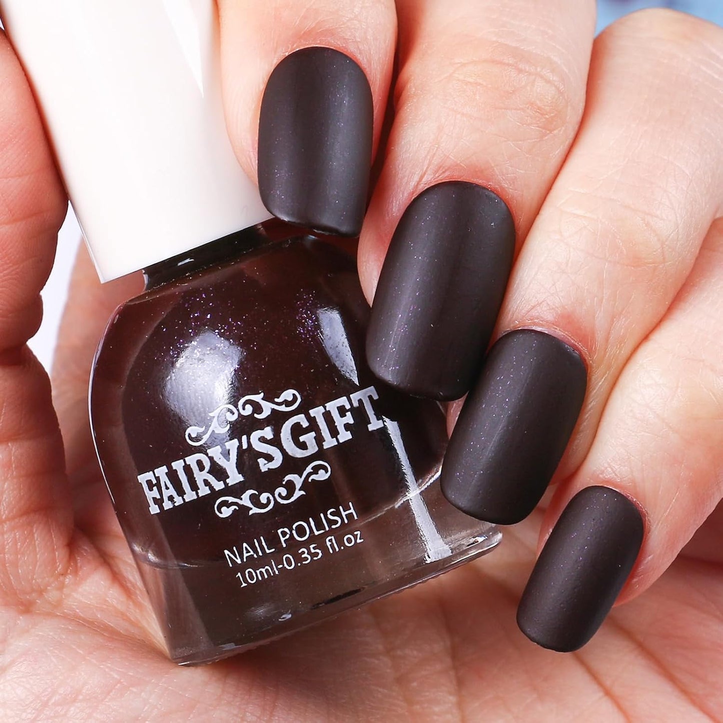 Major Dijit Matte Nail Polish Air Dry Nail Art Varnish (Deep Brown, 10 ML)