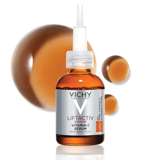 Vichy LiftActiv Vitamin C Serum For Face, Brightening Serum With Pure Vitamin C + Hyaluronic Acid + Vitamin E, Reduces Fine Lines, Smooths Skin Texture, Improves Radiance, Anti Aging