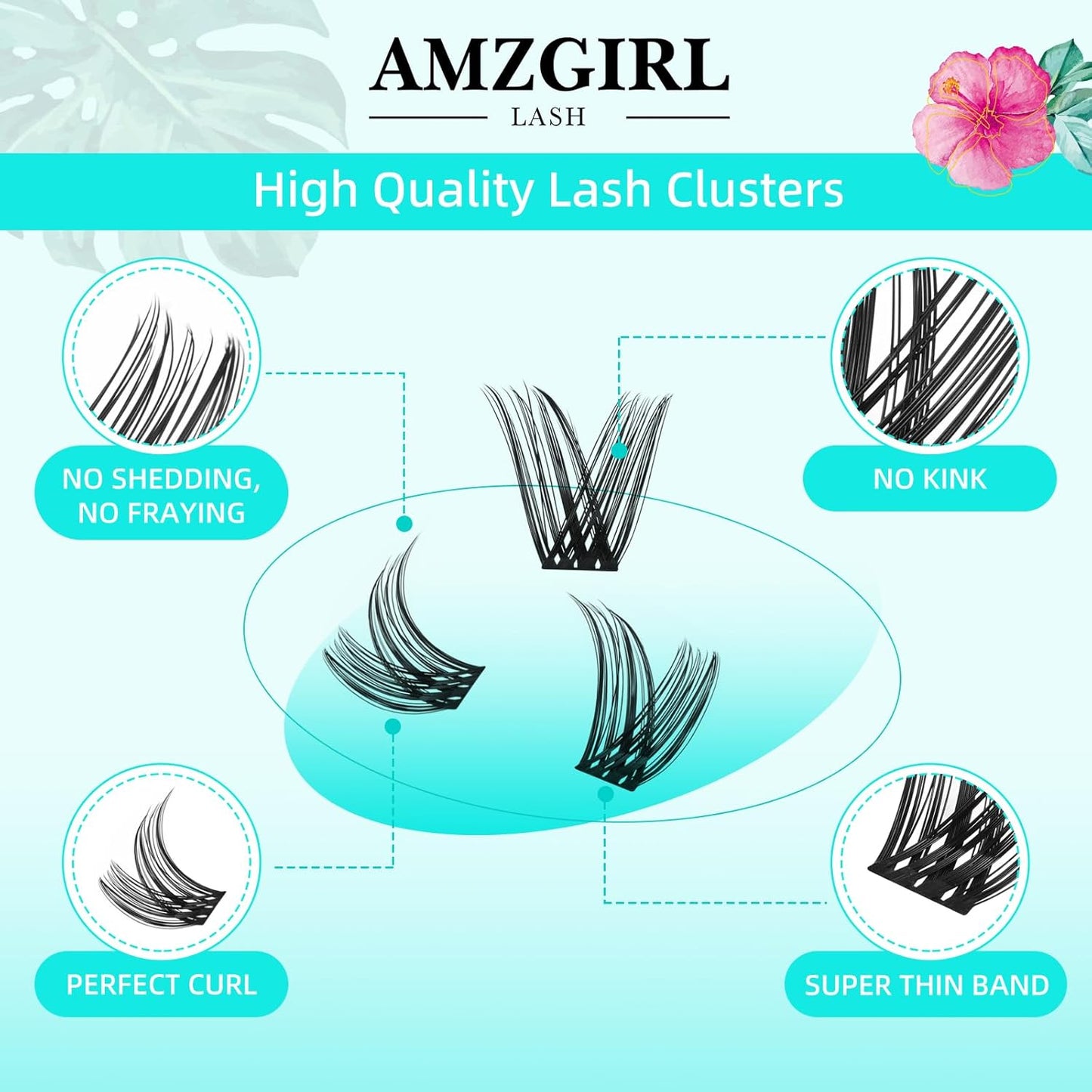 Lash Clusters Wet Look 168Pcs Eyelash Cluster Ultra-Thin Lash Band Eyelashes Extensions Spiky Anime Wide Span Lashes(Hollyhock,D-12mm)