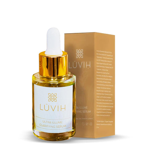 LUVIH Ultra Illume Dark Spot Remover & Clarifying Face Serum – Ayurvedic Acne Scar & Blemish Treatment for Women & Men – Natural Skincare for Acne-Prone, Uneven Skin – 30 mL