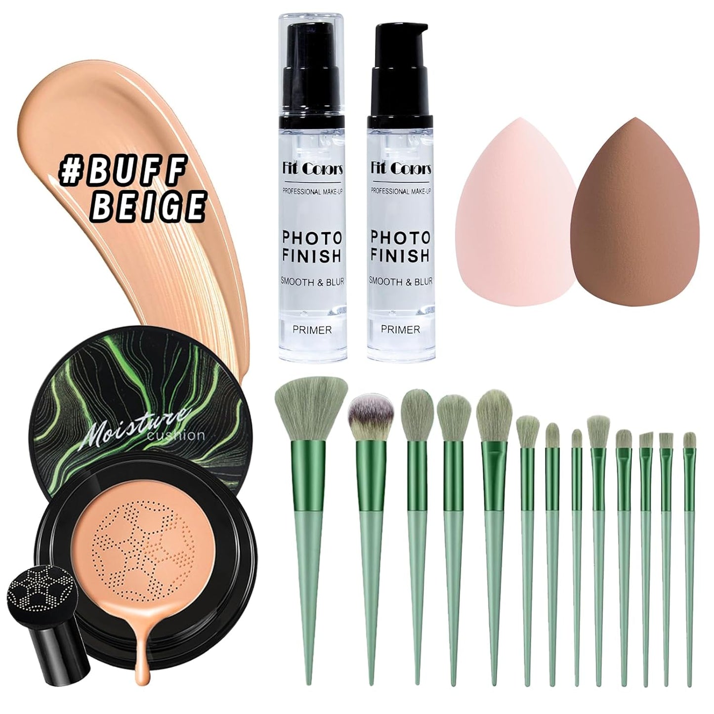 Makeup Set Kit for Women Full Kit, Makeup Present for Girl Women Teen, Matte Eyeshadow CC Cream Foundation Face Primer Brush Set Sponges, Lip Glosses Counter Stick Eyeliner