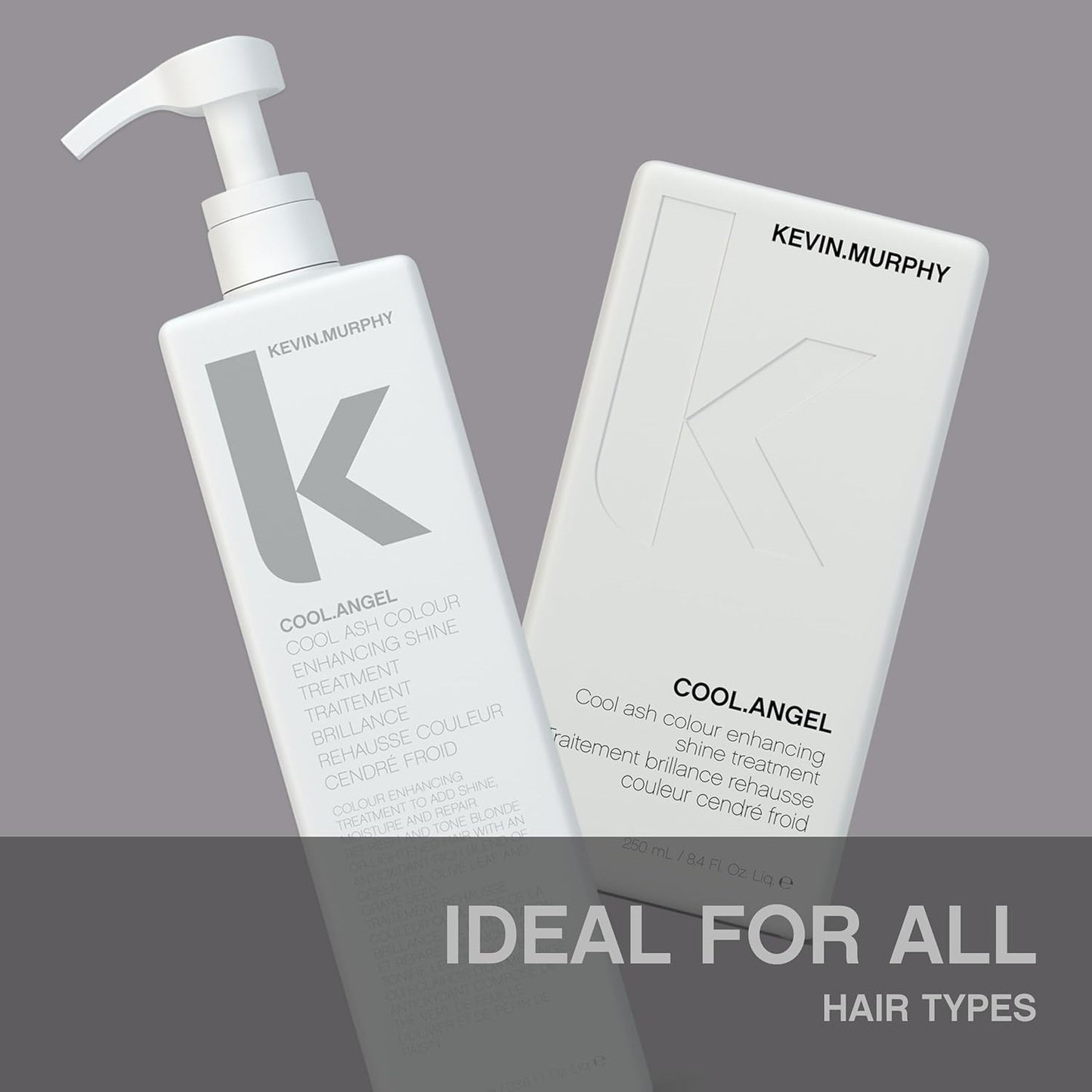 KEVIN.MURPHY COOL.ANGEL - Cool Ash Colour Enhancing Shine Treatment - Thickening Spray - For Blonde, Brown & Grey Colour Hair - Paraben Free Hair Care - 1000 mL / 33.8 fl oz