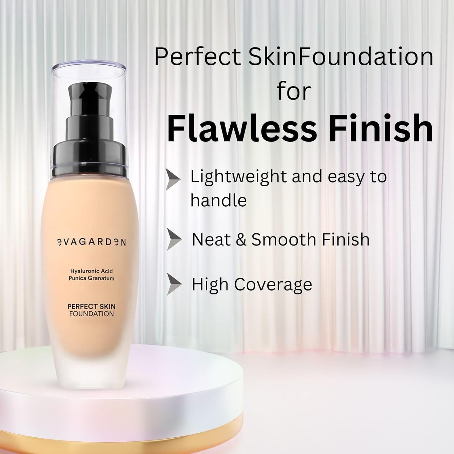 Perfect Skin Foundation - Soft Texture Ensures Excellent Coverage and Natural Finish - Visibly Reduces Signs of Aging - Smooth and Moisturizes Your Epidermis - 232 Ivory Cream - 1.01 oz