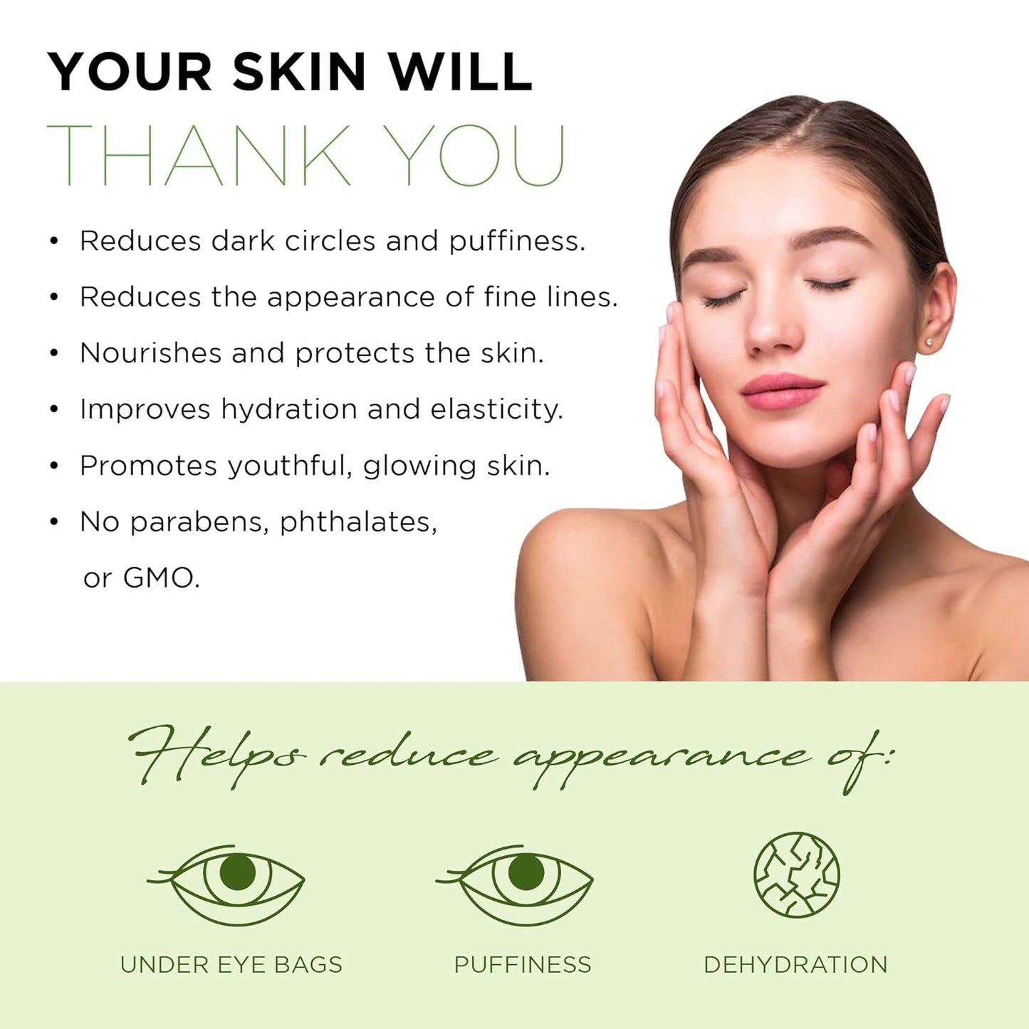 AZURE Hemp & Collagen Nourishing Under Eye Pads - Toning, Hydrating & Anti Aging Eye Mask Patches - Reduces Fine Lines, Wrinkles, Dark Circles & Puffiness - Skin Care Made in Korea - 5 Pairs