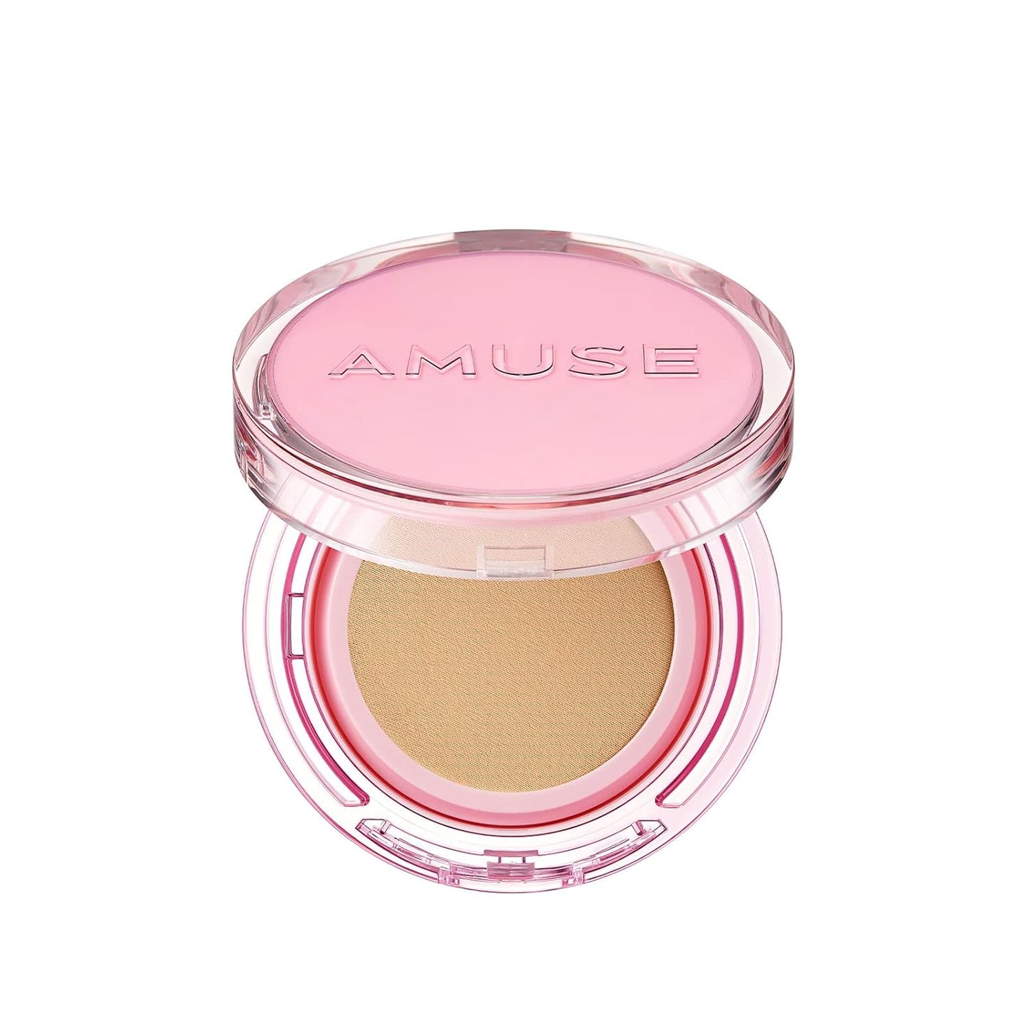 Amuse SEOUL DEW POWER VEGAN CUSHION FOUNDATION | Dewy, glow, long-lasting, double coverage, clean beauty, lightweight, natural look, foundation for sensitive skin, hydrating cushion (03 HONEY)
