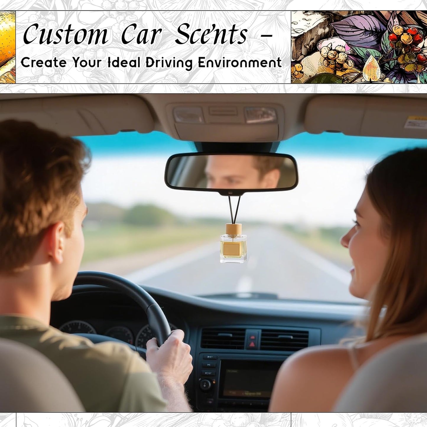 HIQILI Joy Eternal Bloom Fragrance Oil, Jasmine & Rose Scents, Aromatherapy Diffuser, Air Freshener, Candle & Soap Making, Long Lasting - 5.07 Fl Oz