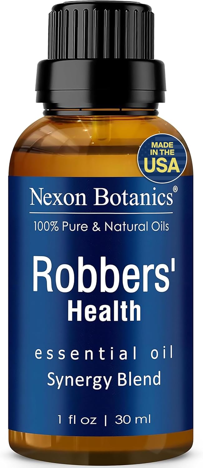 Robbers' Health Essential Oil Blend 30 ml - Immunity Boosting Thieves Oil - Natural Fighter Shield Against Impurities - Nexon Botanics
