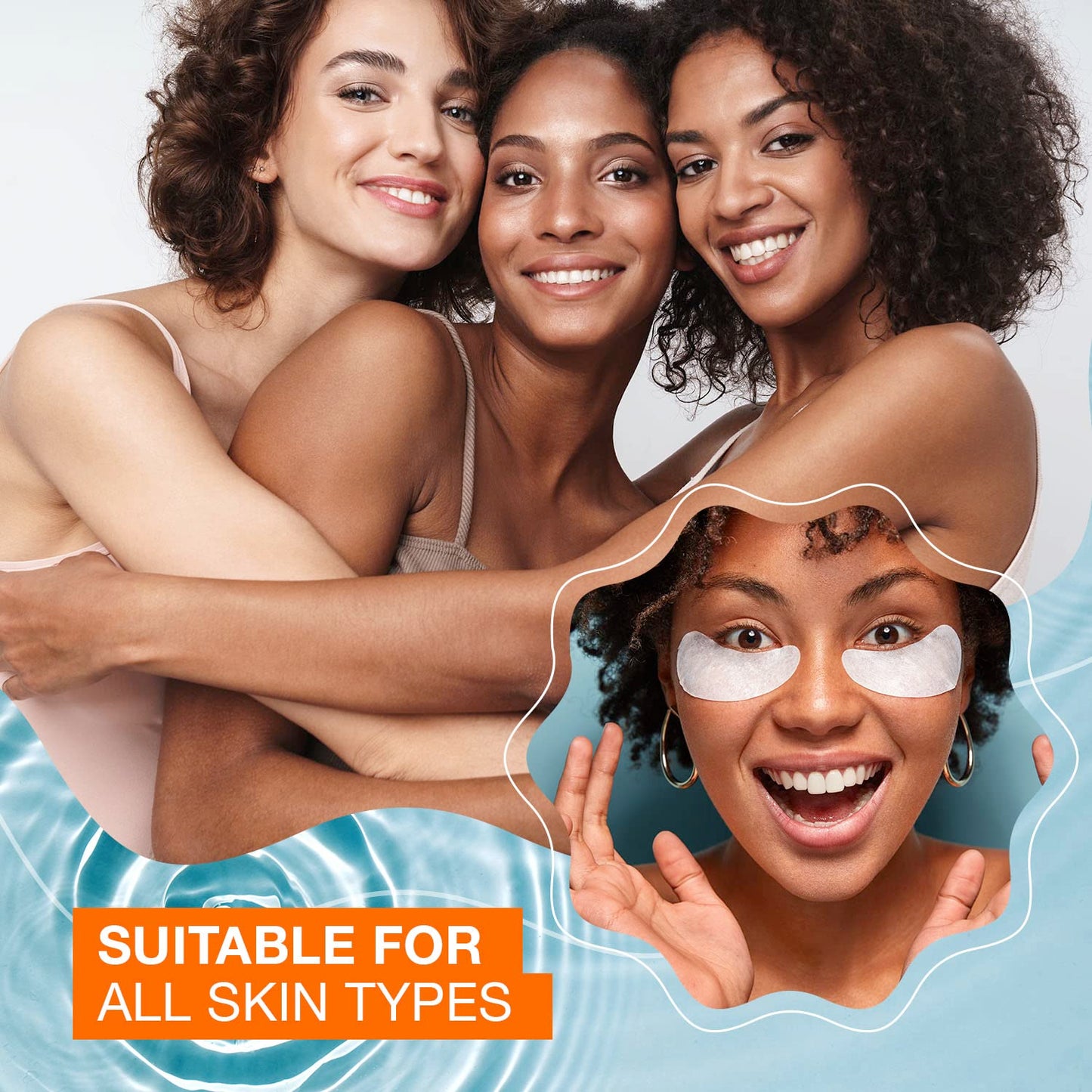 Vitamin C & Collagen Under Eye Pads - 15 Pairs (3 Pack), Reduce Dark Circles, Puffiness, Fine Lines, Anti Aging, Cruelty Free, Korean Skin Care, All Skin Types