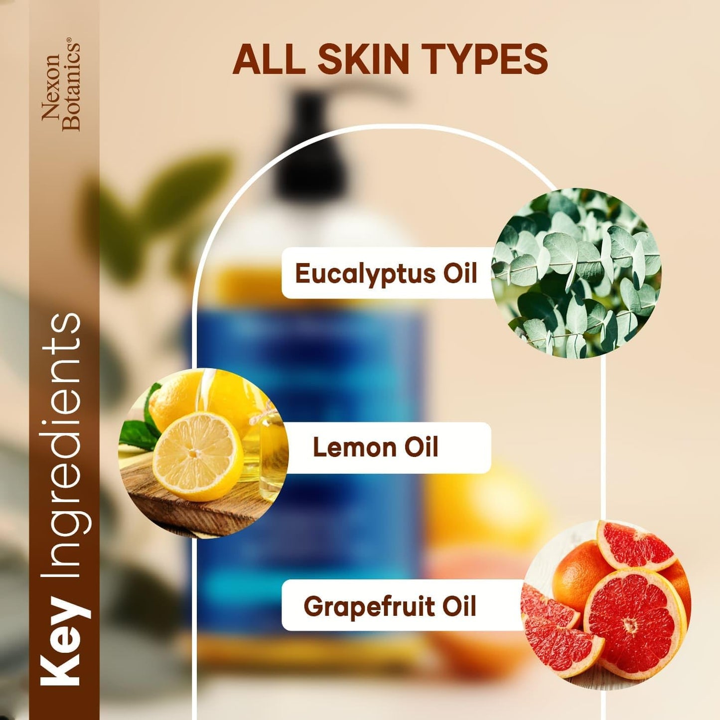 Anti-Cellulite Massage Oil for Massage Therapy 8 fl oz - Refreshing and Relaxing - Natural Oils with Vegan Collagen and Stem Cells - for Men and Women - Nexon Botanics