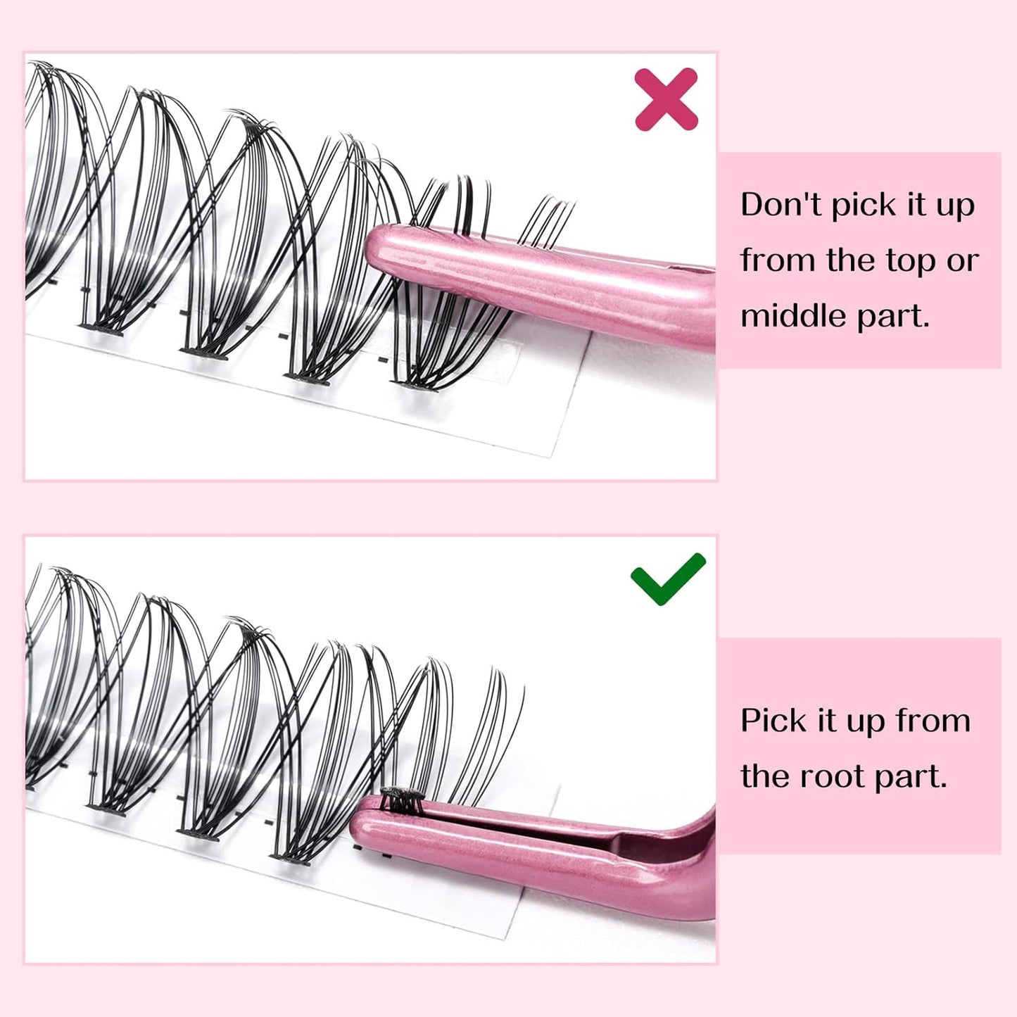 280 Pcs Individual Lashes 20D-D-0.07-9-16mix Cluster Lashes 10D 20D C D Curl Wispy Lashes Bottom Lashes DIY Lashes At Home（20D-D-0.07-9-16mix）