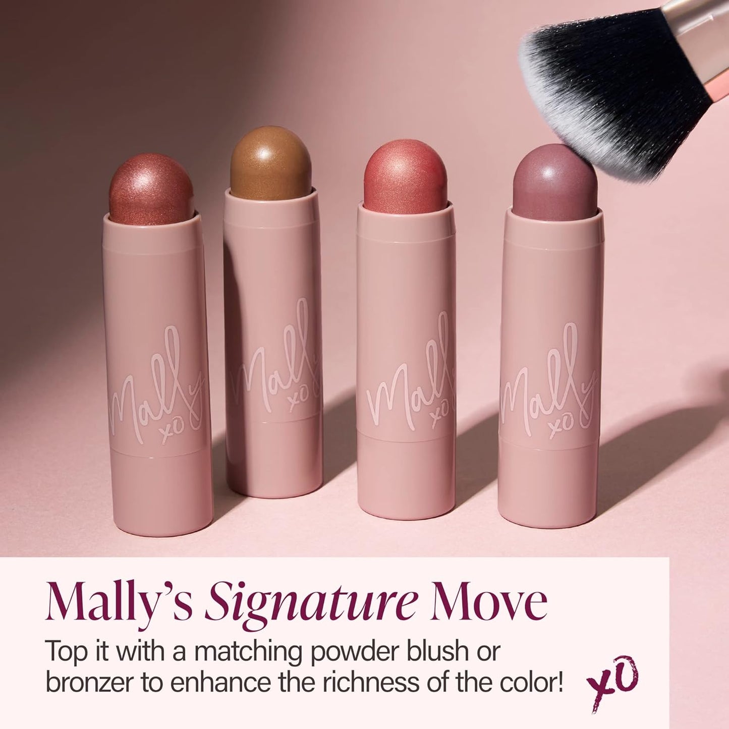 Mally Beauty Shimmer, Shape & Glow Plus Face Defining Stick, Hint Of Mauve