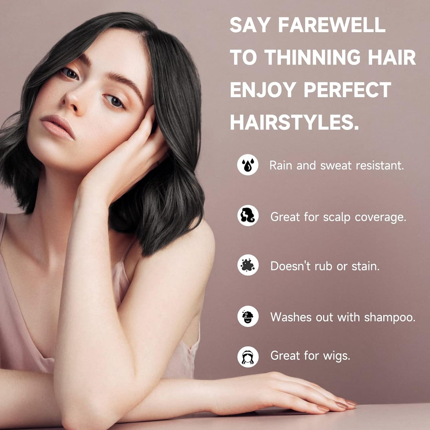 Root Touch Up Powder, Instantly Gray Hair Cover Up, Women Color Root Coverage Shadow Powder for Thinning Grey Hairline, Men Roots Concealer for Hair Loss Beard Line Eyebrow, Gray