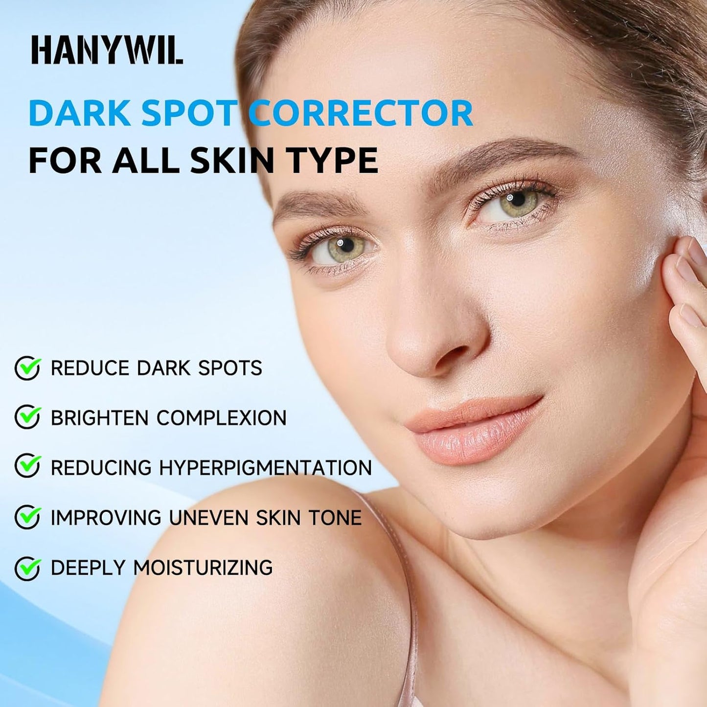 HANYWIL Dark Spot Corrector Cream for Hyperpigmentation,Brightening Serum for Face & Body,Rapid Fade Treatment for Sun Spots, Age Spots & Melasma,Dermatologist-Tested Skin Tone Evenser (2.0 Fl Oz)
