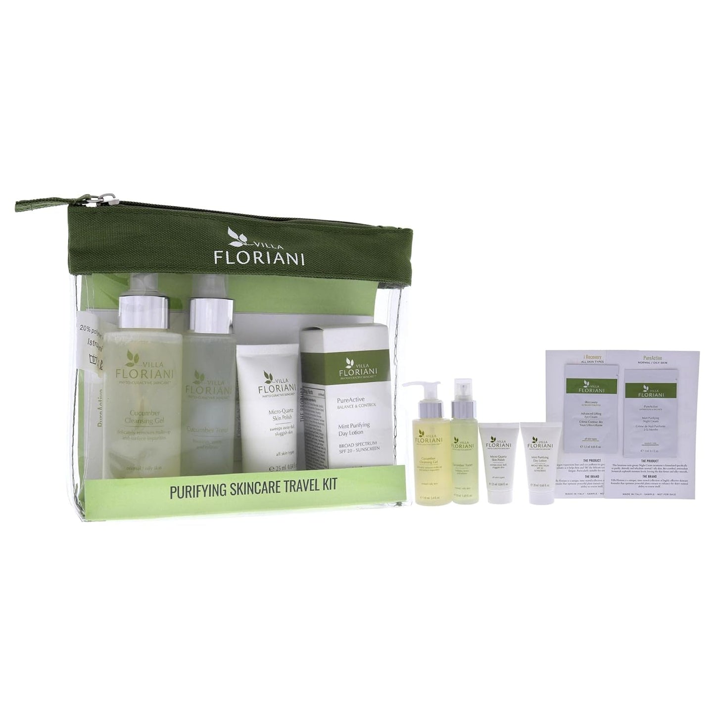 Villa Floriani Purifying Skincare Travel Kit Women 6 Pc