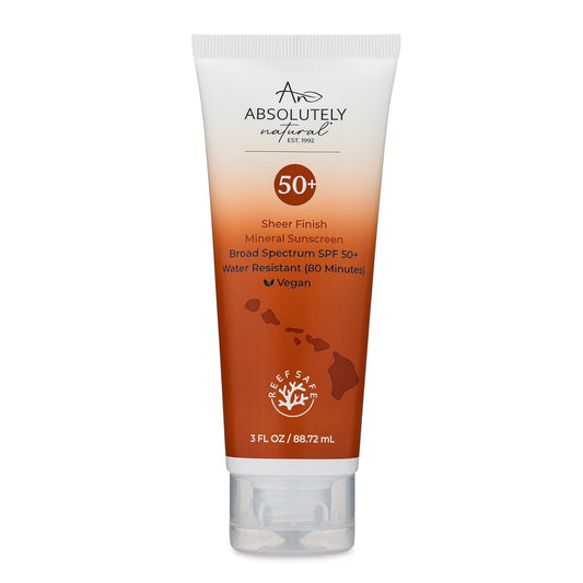 SPF 50+ Mineral Sunscreen Lotion - Anti-Aging Sunblock for Body & Face, Made with Rose Hips, Aloe, Zinc Oxide and Other Cruelty Free and Reef Safe Ingredients - Made in USA