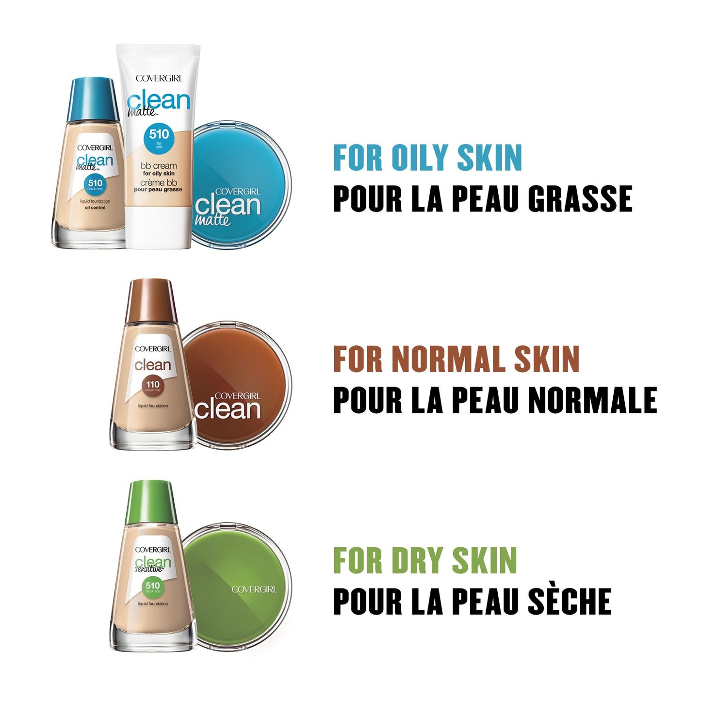 COVERGIRL Clean Matte Liquid Foundation Warm Beige 545, 1 oz (packaging may vary)