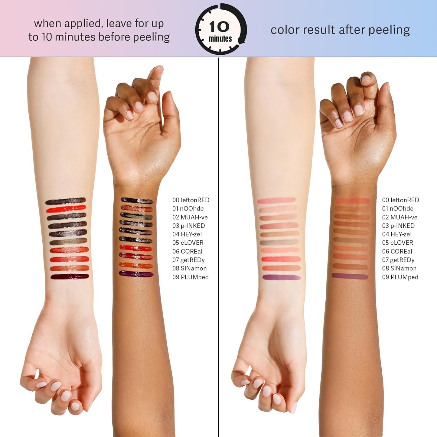 Sacheu Lip Liner STAY-N Peel Off Lip Stain — Long Lasting Matte Lip Tattoo Transfer Proof Lipstain Infused with Hyaluronic Acid & Vitamin E for All Skin Types — Vegan & Cruelty-Free, MUAH-VE