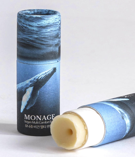 Korea Vegan & Nourishing & Moisturizing Lip Care Made from 100% Natural Ingredients, Organic Moisturizer for Dry, Cracked Lips & Skin, Long-lasting Lip Balm, Comfort, 0.38 Ounce