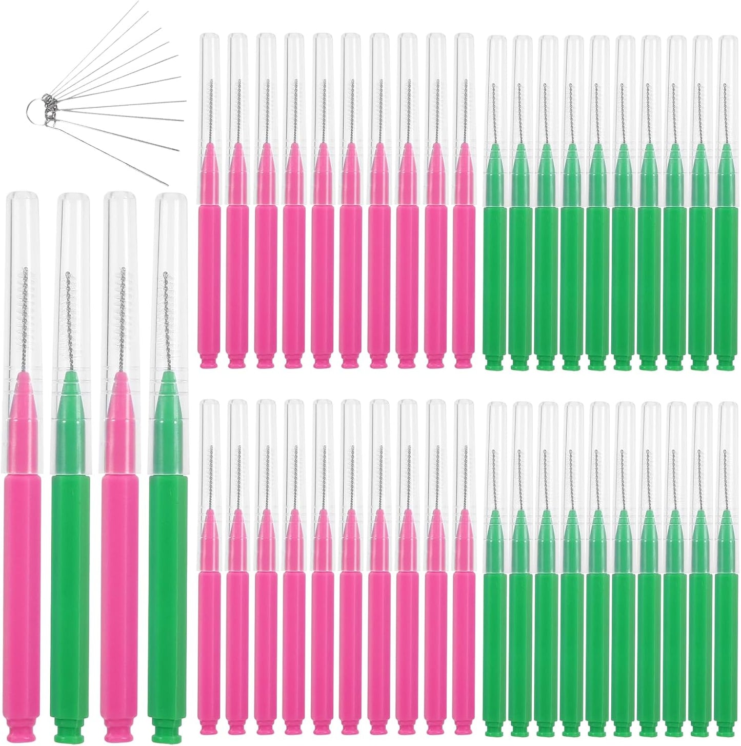 50pcs Shower Head Cleaning Brush, Denser Spiral Bristles Shower Head Cleaner Picks, Tiny Crevice Cleaning Brush for Small Holes, Nozzle Unclogger Pipe Cleaners Household Clean Tools Anti-Clogging