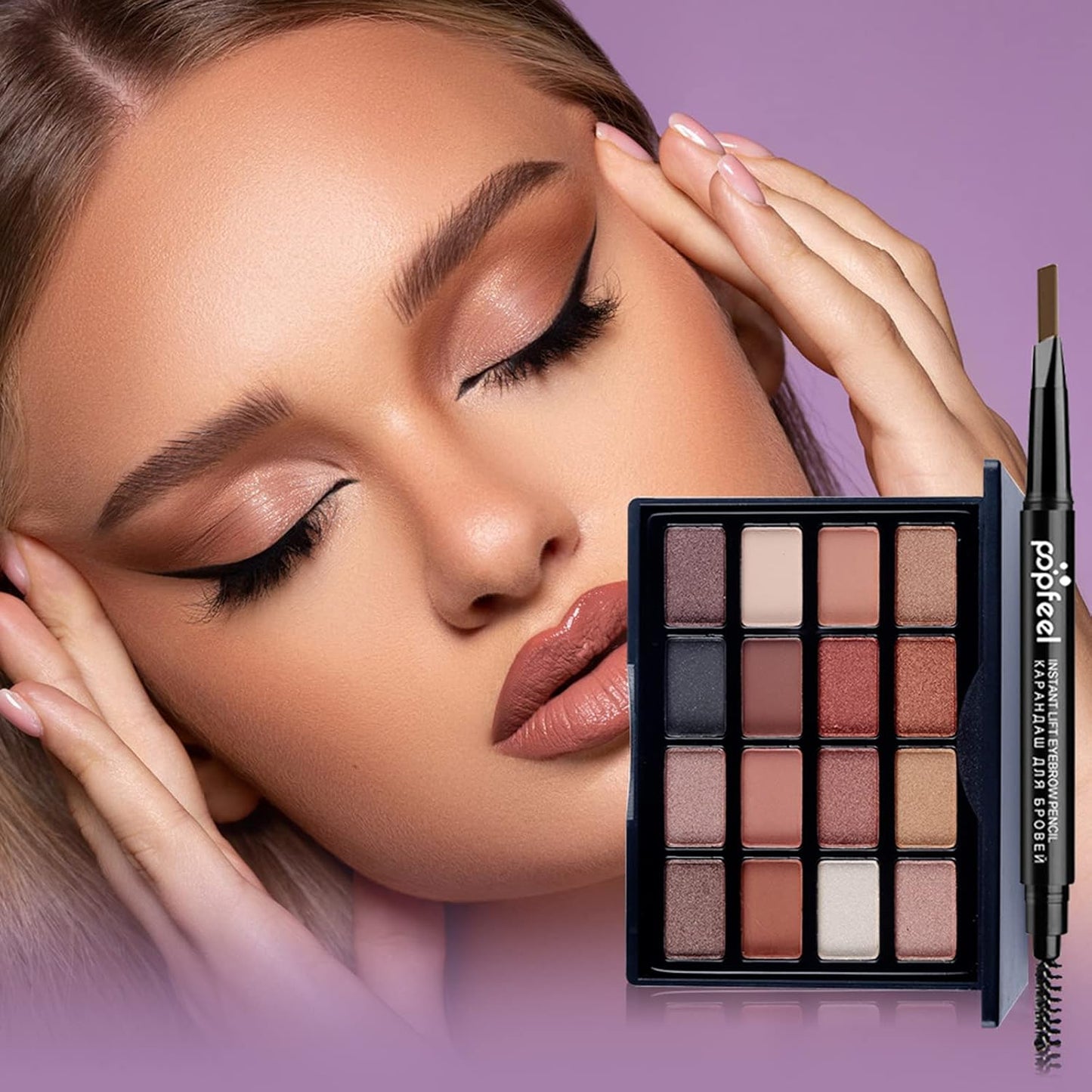 All-in-one Holiday Make up Gift Set | Makeup Kit for Women Full Kit Essential Starter Bundle Include Eyeshadow Palette Lipstick Blush Foundation Concealer Face Powder Mascara Lipgloss Brush