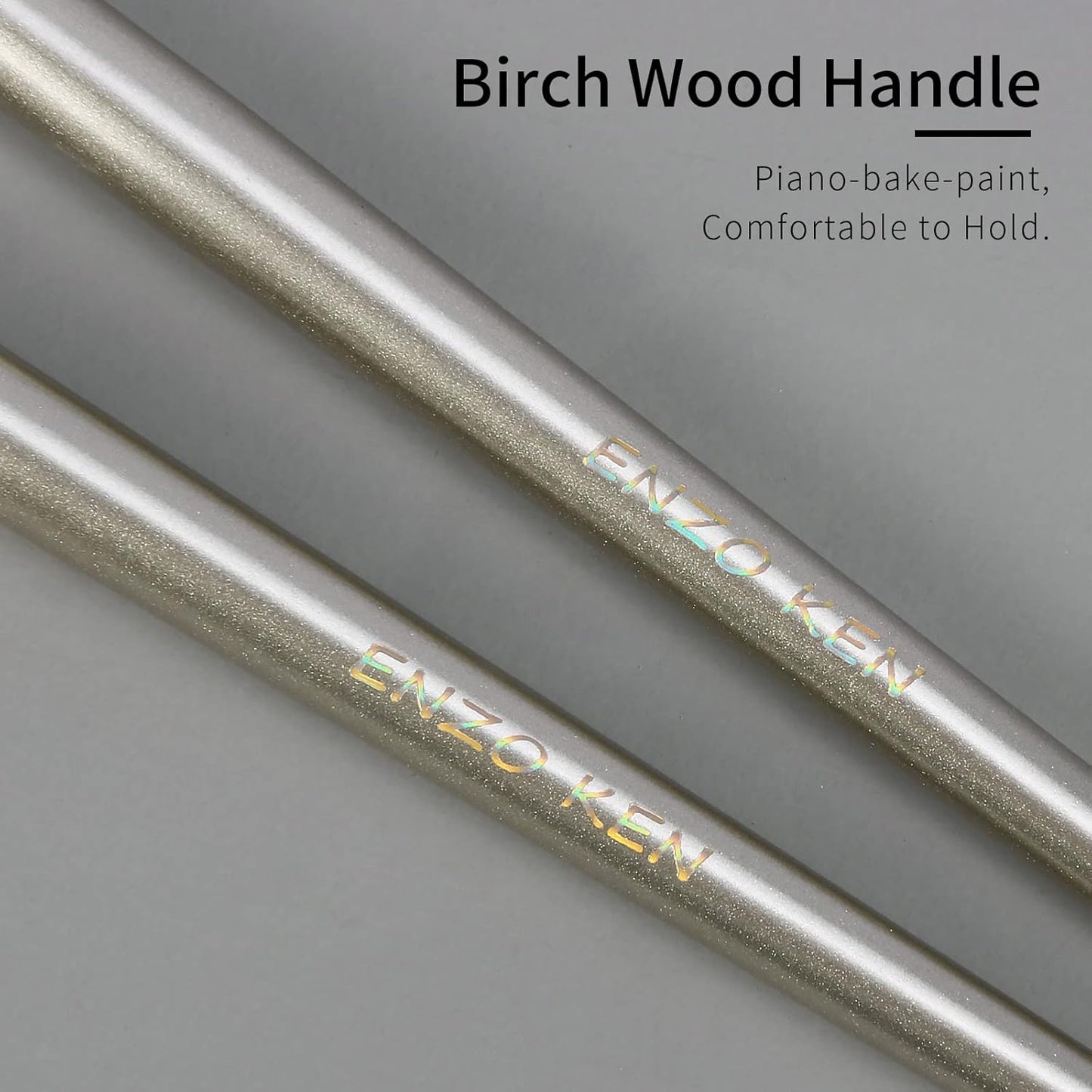 Natural Pony Hair Eye Shadow Brush, ENZO KEN Small Detail Eyeshadow Brush, Detailing Eye Shadow Brush, Mini Eye Smudge Brush, Corner Eyeshadow Brush, Eye Brushes, Eyeshadow Blending Brush. Gold, E204S