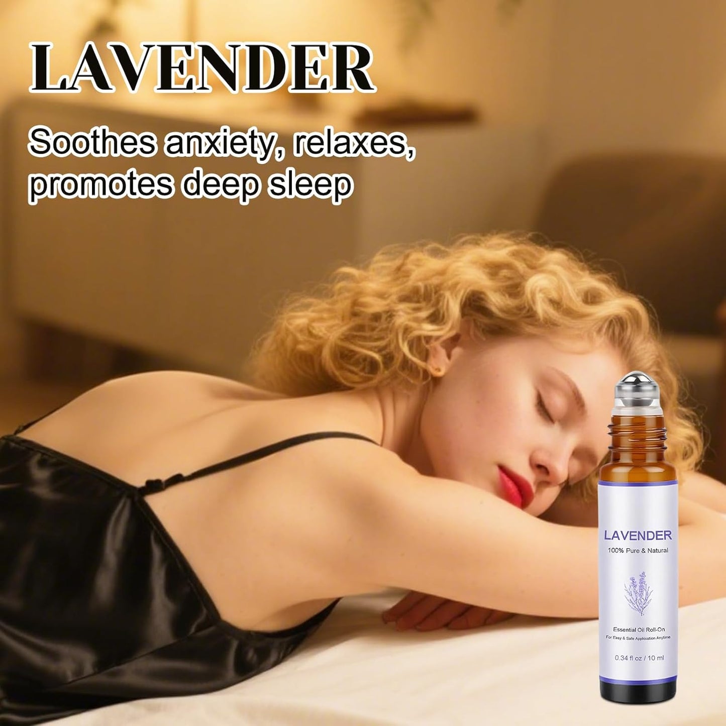 Coastacloud Essential Oils Blend Roll On Set of 3, Essential Oil Roller for Skin, Natural Aromatherapy Oils - Self Care Gifts for Women, Men, Nurse Essentials (Lavender, Breathe, Rose)