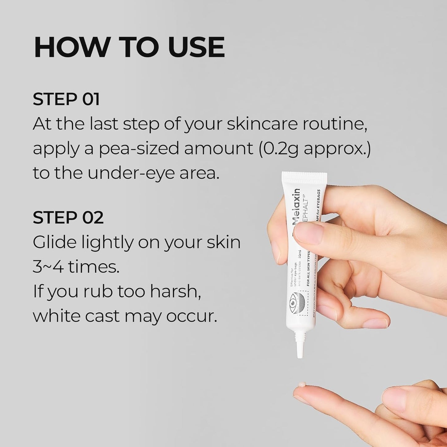 Eyephalt Eyebag Cream for Puffiness, Dark Circles & Fine Lines, Wrinkle, EGF Anti-Aging Under Eye Moisturizer with Niacinamide&Ceramide 0.33 fl.oz.