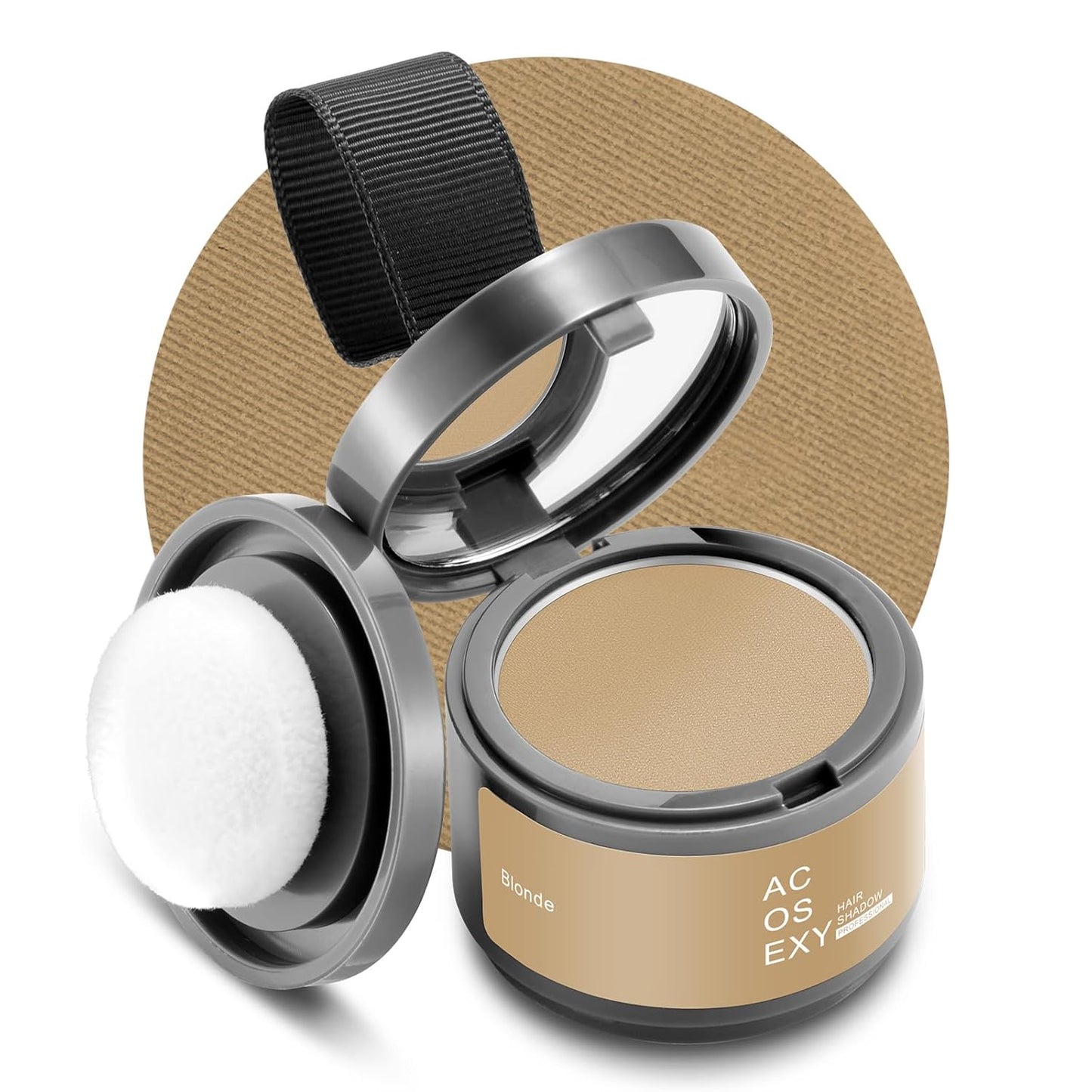 Root Touch Up Powder for Women and Men - Hairline Shadow Coverage, Gray Hair Touch Up for Eyebrows, Beard Line, and Bald Spots (Blonde)