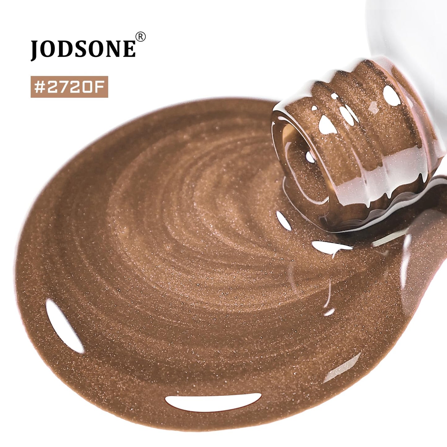 JODSONE Cat Eye Gel Nail Polish Brownish Color for Holographic Glitter Cat Eye with Magnet at Home DIY Design Need U V Curing