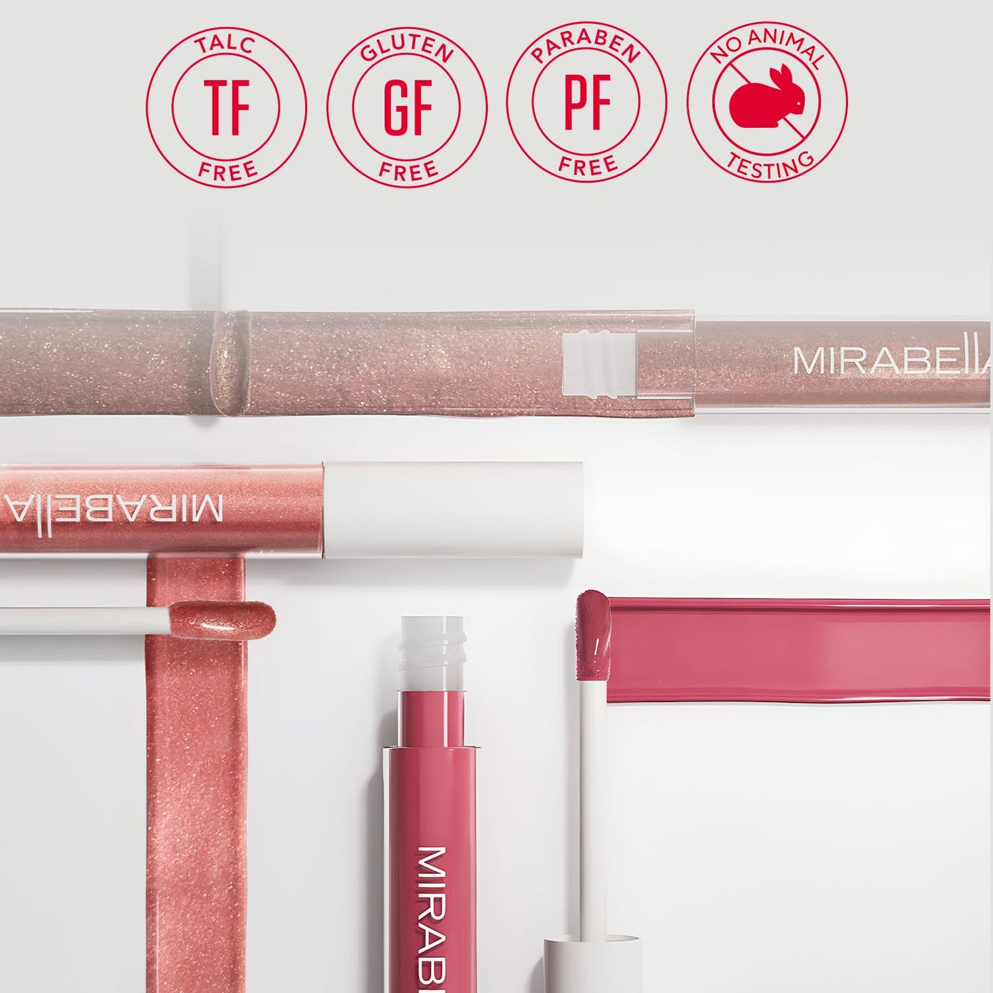 Mirabella Luxe Advanced Formula Matte Lip Gloss, Richly Pigmented Long-Wear and Full-Coverage Liquid Lipstick, Matte Lipstick for Women Stays Put and Won't Dry or Crack Lips, Classic