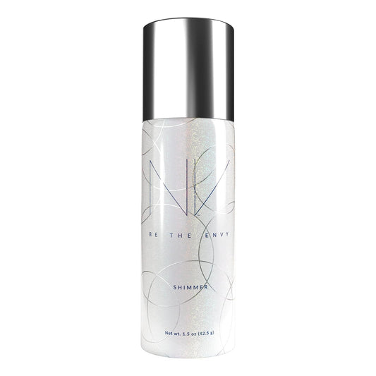 NV Perfecting Mist Shimmer Buildable Coverage Professional Airbrush Makeup with Plant-based Stem Cell Polypeptides, Vitamins A, D, E and Aloe, 1.5 ounces. SHIMMER