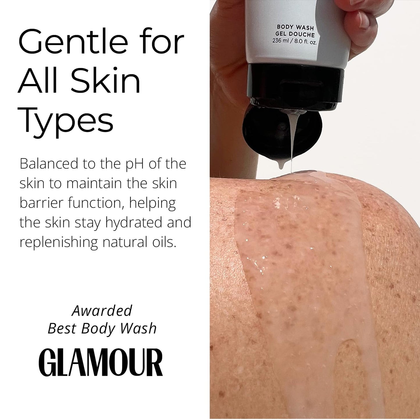 Doctor Rogers Hydrating Body Wash, Moisturizing Shower Cleanser, Dermatologist-Created Bath Soap For Women & Men, Cleanses & Repairs the Skin Barrier, Paraben & Sulfate-Free, 236 ml / 8 fl oz