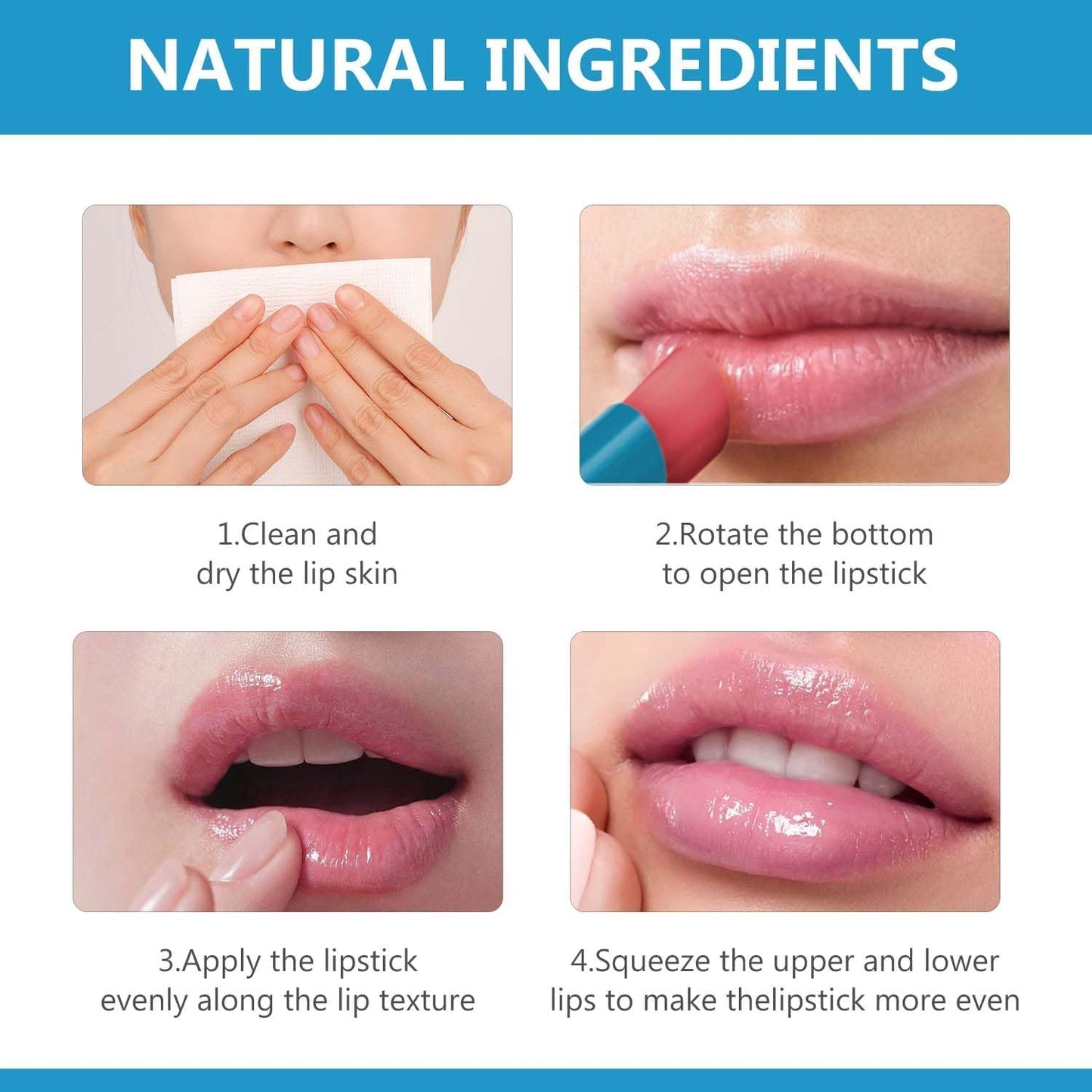 Thrives Lip Tint Hydrating,Strength Hydrating Lip Tint,Strong Moisturizing Effect Tinted Lip Balm Hydrating, Natural Ingredients Sheer Moisture Lip Tint (2PCS)