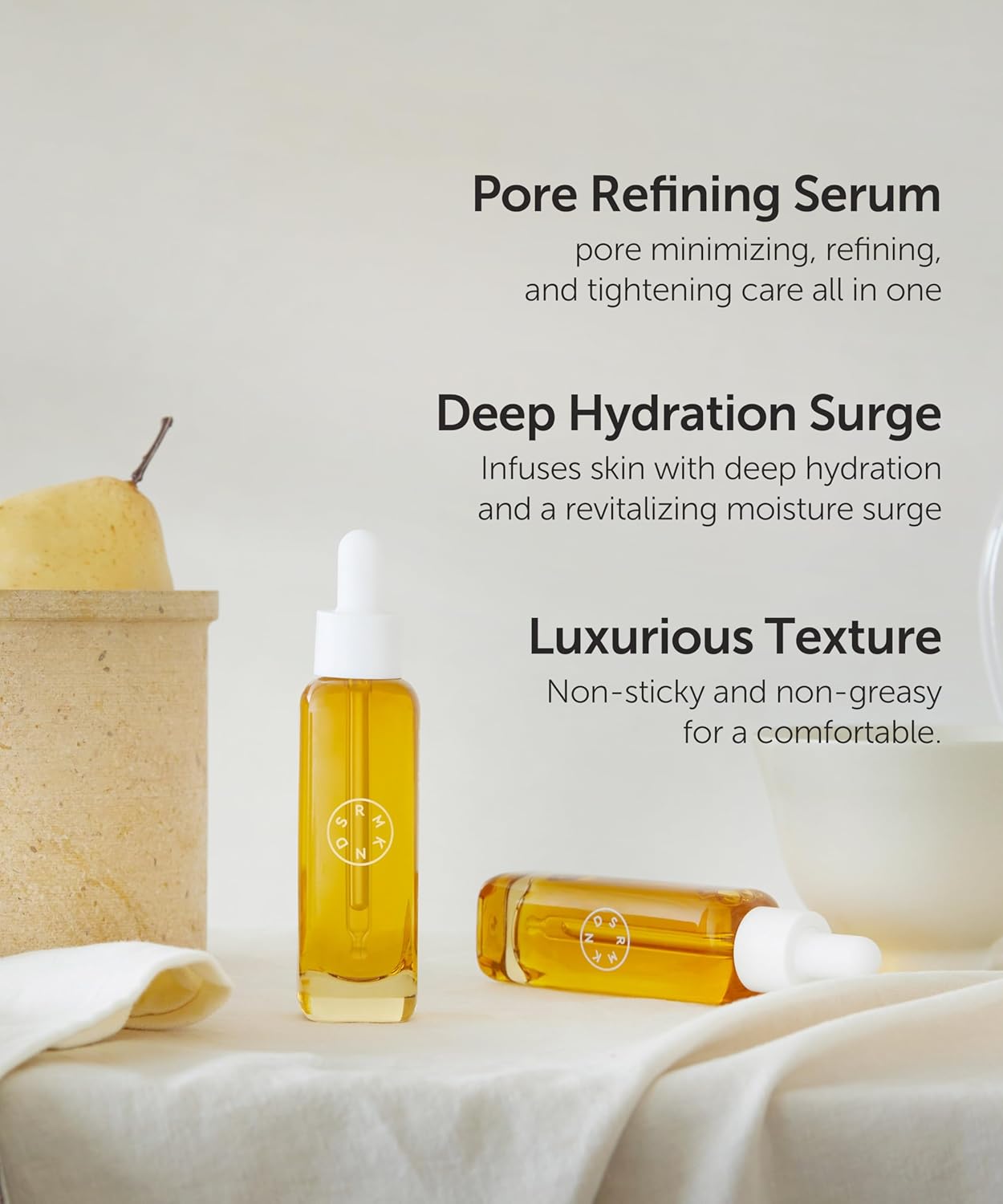 SERUMKIND Pore tightening and Refining Serum Korean Face Skincare - Natural Salicylic acid - Yellowmello Extract 92% -1 fl.oz.