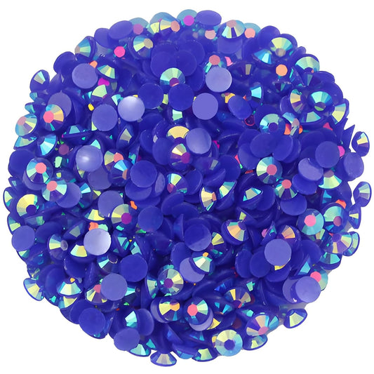 4500 Pcs SS12 3mm AB Flatback Rhinestones for Nails Art Crafts Glitter Round Shine Gems Crystals DIY Clothes Shoes （Sapphire AB）