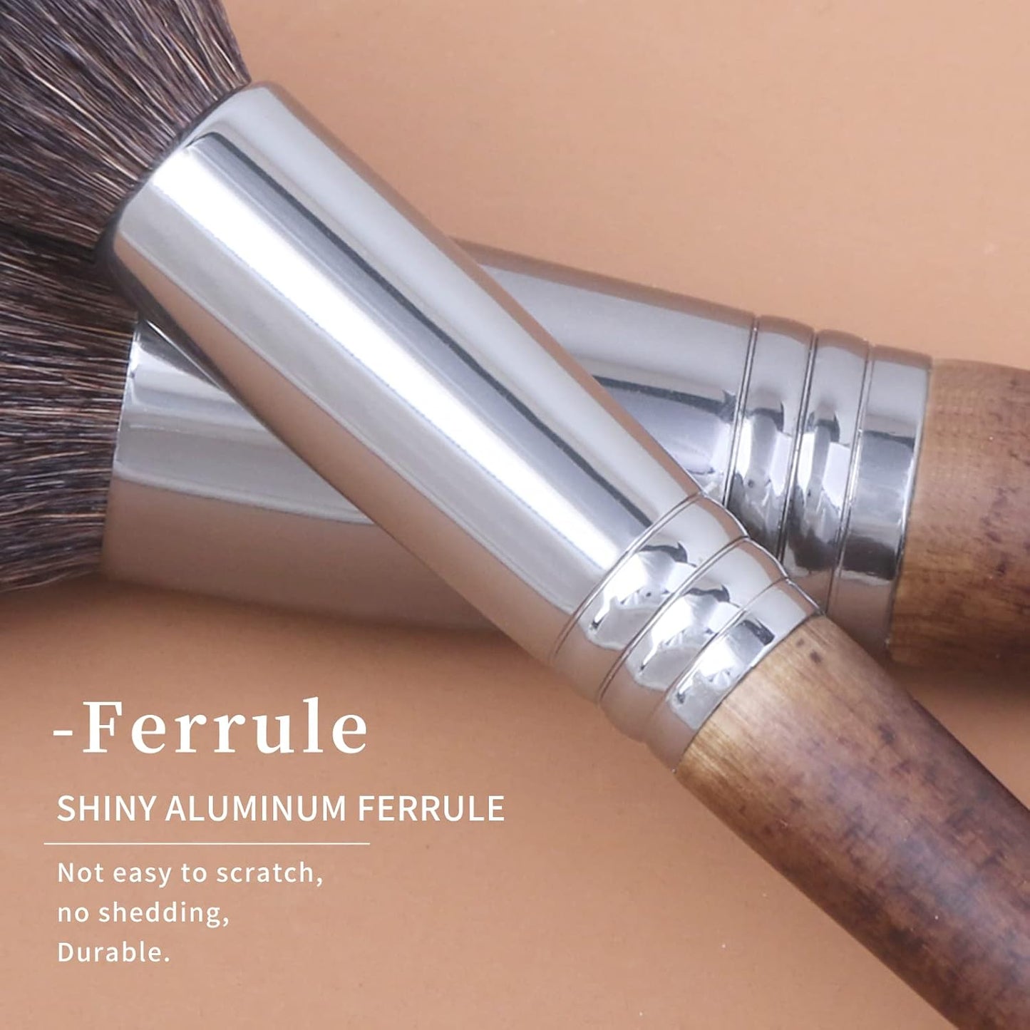 Deluxe Natural Goat Hair Makeup Brush Set with Case, Luxury ENZO KEN Cosmetic Brushes Makeup Set, Natural Makeup Brushes, Natural Bristle Makeup Brushes, Natural Hair Makeup Brushes Set Professional.