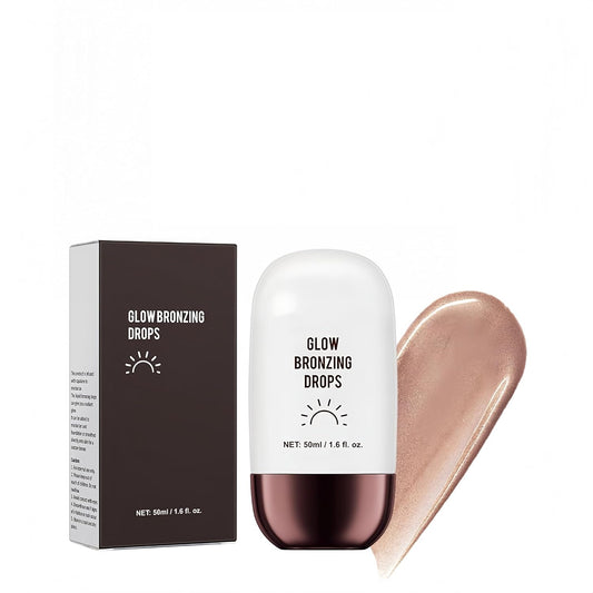 Liquid Highlighter 4 Colors Shimmer Glow Finish Face Highlighter Lightweight Waterproof Long Lasting Face Illuminator Highlight Illuminator for Face Cheek Eyes (Color 01)